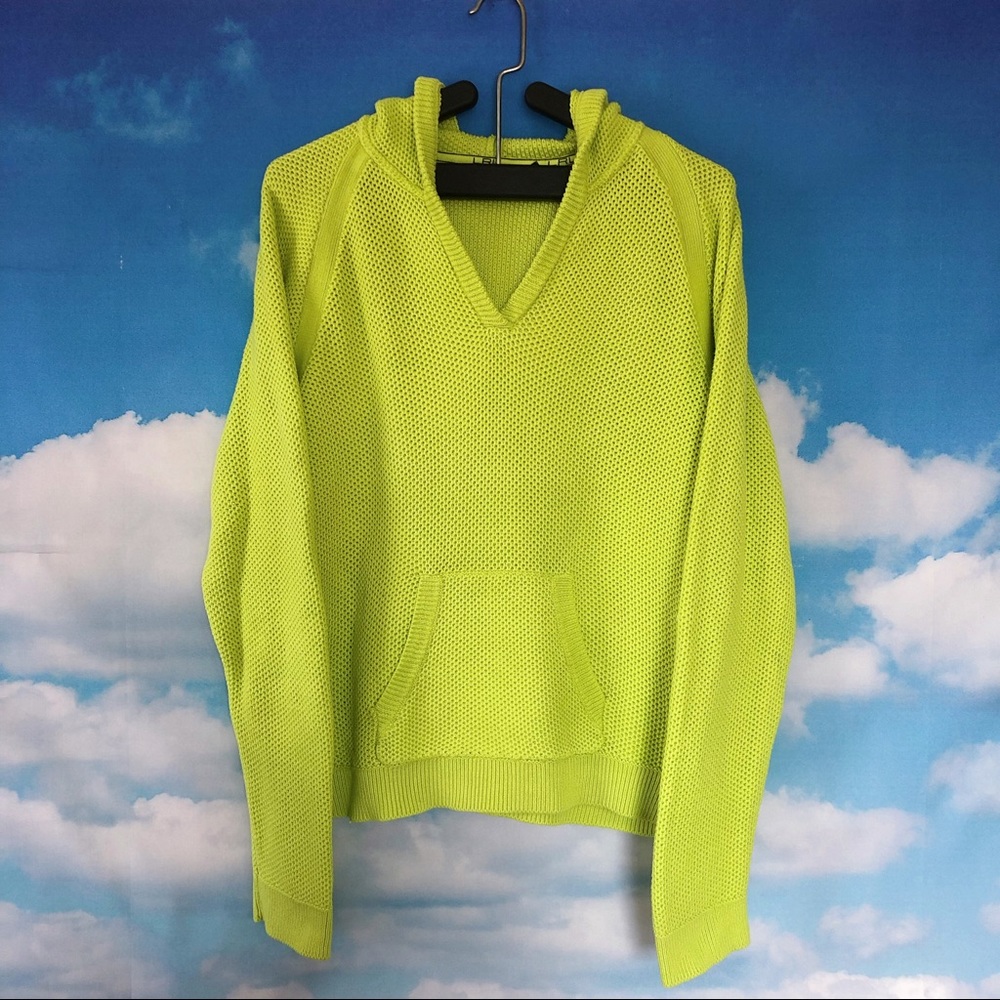 *sold* Fluorescent loose knit hoodie